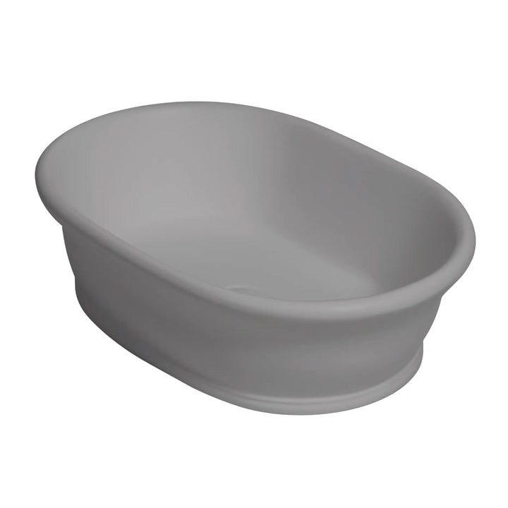 BC Designs Aurelius/Bampton Cian Solid Surface Countertop Basin 535mm W x 390mm D