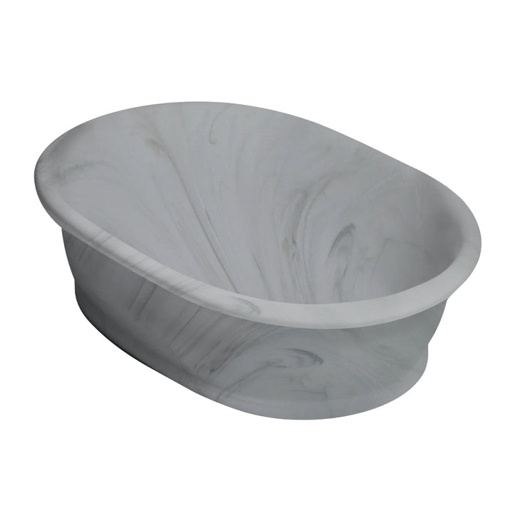 BC Designs Aurelius/Bampton Cian Solid Surface Countertop Basin 535mm W x 390mm D