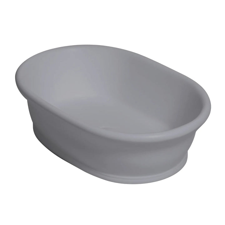 BC Designs Aurelius/Bampton Cian Solid Surface Countertop Basin 535mm W x 390mm D