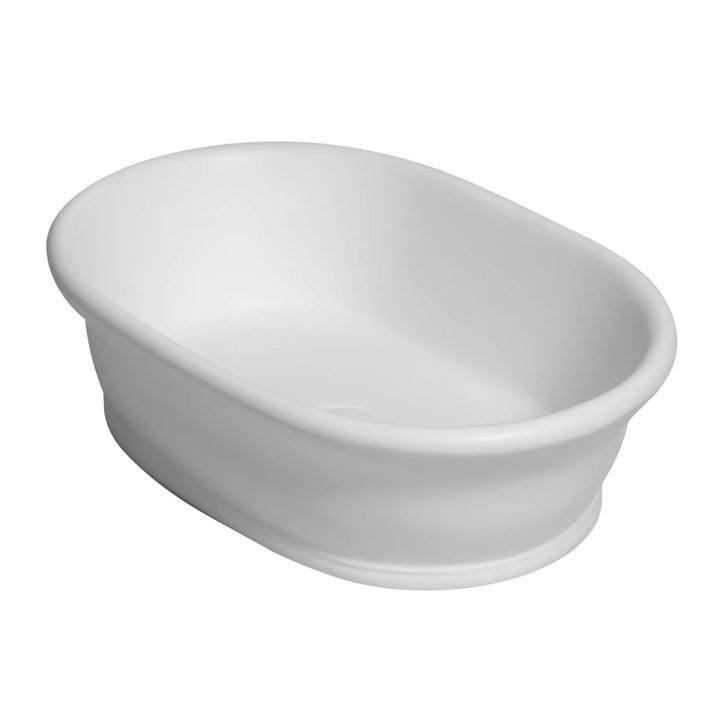 BC Designs Aurelius/Bampton Cian Solid Surface Countertop Basin 535mm W x 390mm D