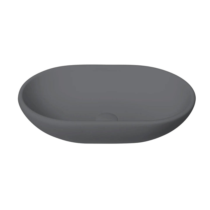 BC Designs Crea Vanity Top Mounted Cian Solid Surface Countertop Basin - 575mm x 145mm