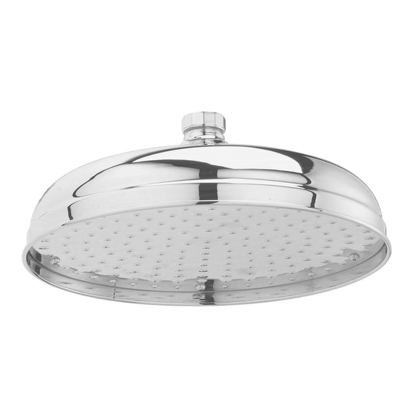 BC Designs Victrion 12 Inch Round Shower Head 160mm H x 300mm W Brushed Chrome Finish