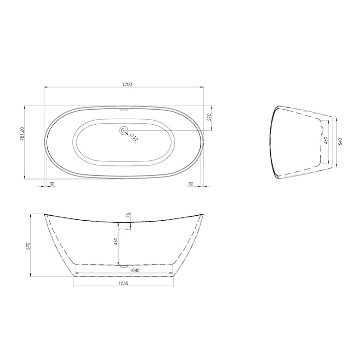 BATH ARUBA LINEDRAWING