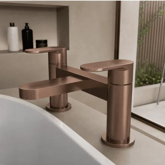 Nuie Cyprus Bath Filler Tap - Brushed Bronze