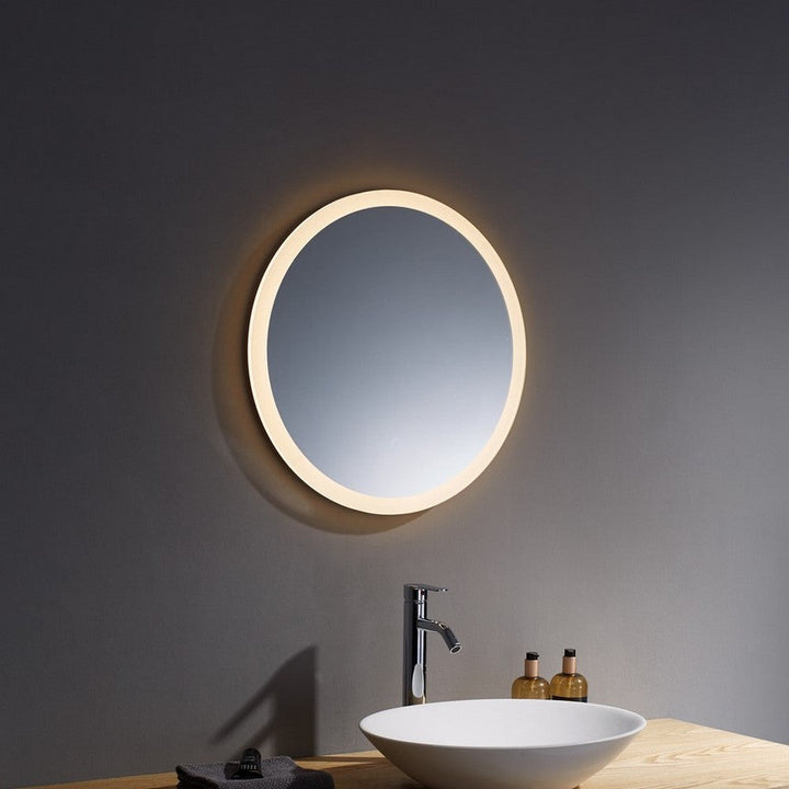 Kartell Guadiana 600mm Round Illuminated LED Mirror Clear Glass