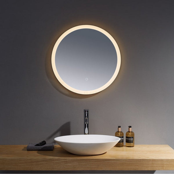 Kartell Guadiana 600mm Round Illuminated LED Mirror Clear Glass