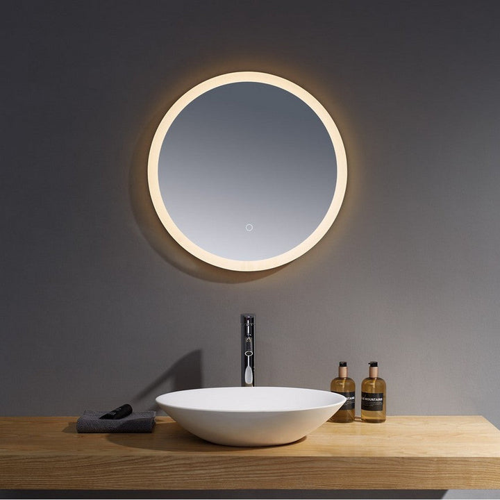 Kartell Guadiana 600mm Round Illuminated LED Mirror Clear Glass