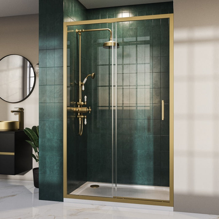 Iona Keswick Dual Function Exposed Shower System - Brushed Brass