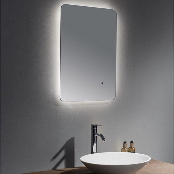 Kartell Jucar 700mm x 500mm Illuminated LED Mirror Clear Glass