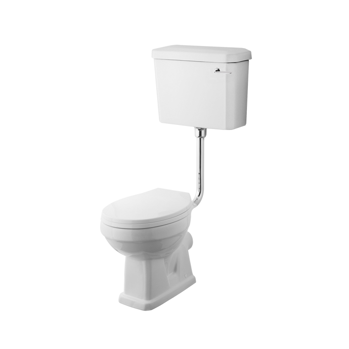 Nuie Carlton / Low Level Pan, Cistern & Flush Pipe Kit