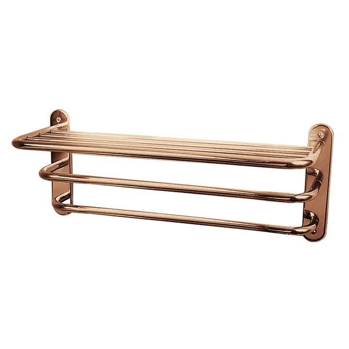 BC Designs Victrion Three Tier Brass Towel Rack Horizontal 260mm H x 612Mmm W Copper