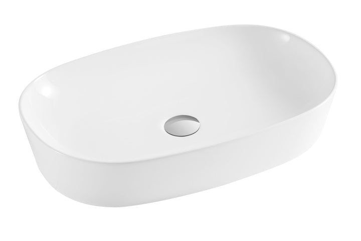 Kartell Island 600mm Style Counter Top Basin White