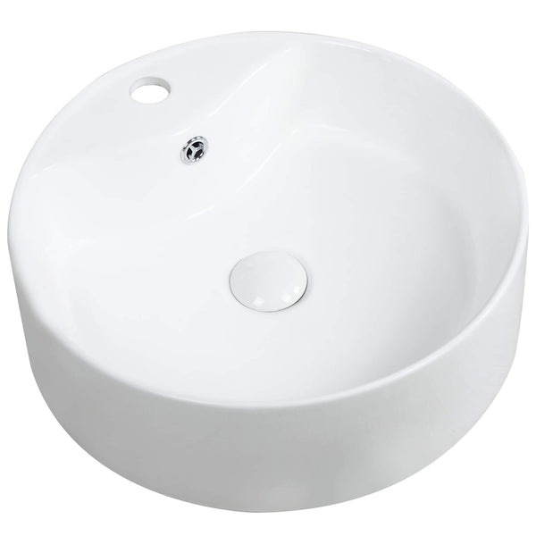 Kartell Karlo Round Shape 460mm Counter Top Basin White