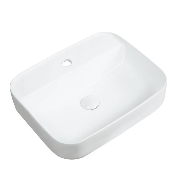 Kartell Karlo Square 500mm Counter Top Basin White