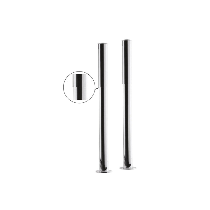 BC Designs Victrion Traditional Bath Legs with Adjustable Shrouds 720mm H x 70mm W