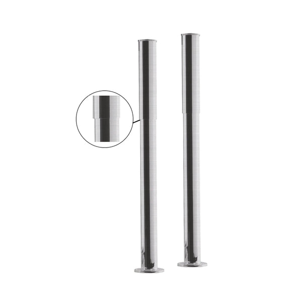 BC Designs Victrion Traditional Bath Legs with Adjustable Shrouds 720mm H x 70mm W