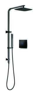 TED Square Merso Premier Shower Kit with Cuba Valve & Diverter - Matt Black