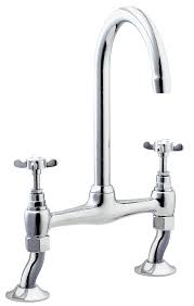 Methven Deva 3 Inch Lever Action Bridge Sink Mixer Tap with Lever Chrome