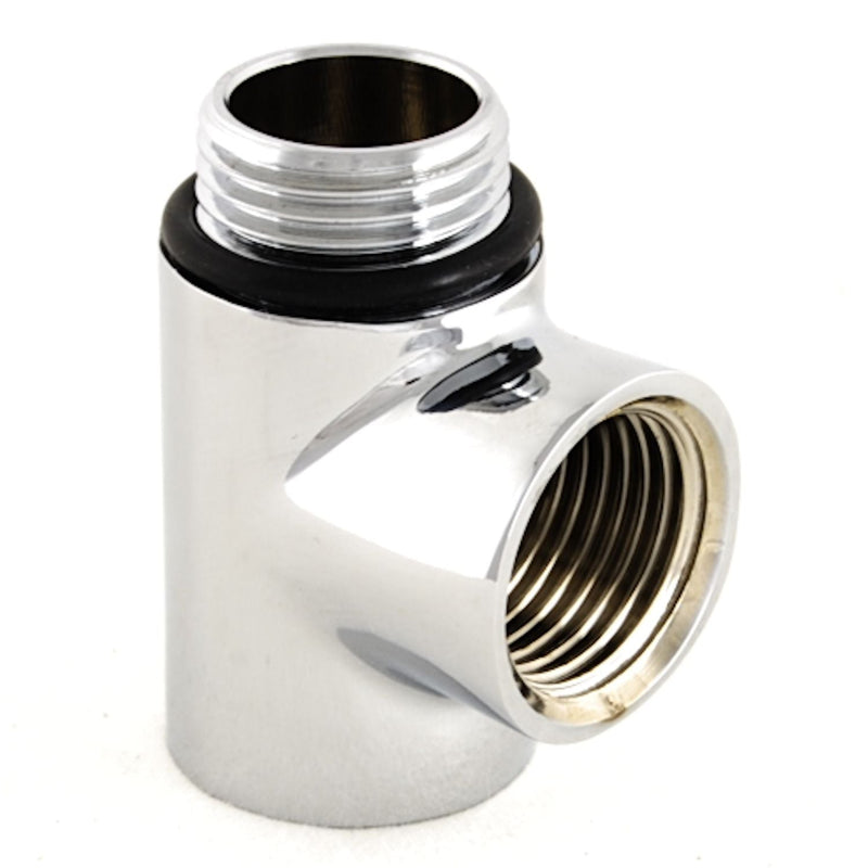 Plumbers Choice Dual Fuel T Piece - Chrome