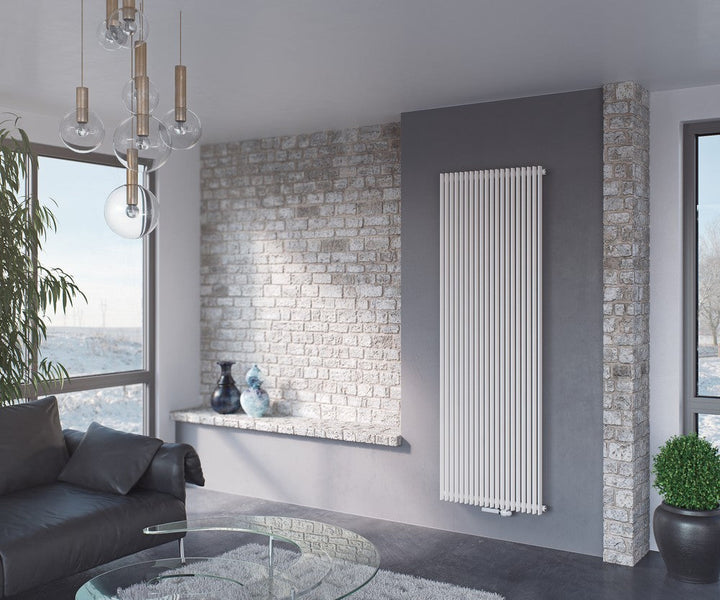 Eucotherm Corus Tube Duo Panel Anthracite Vertical Designer Radiator