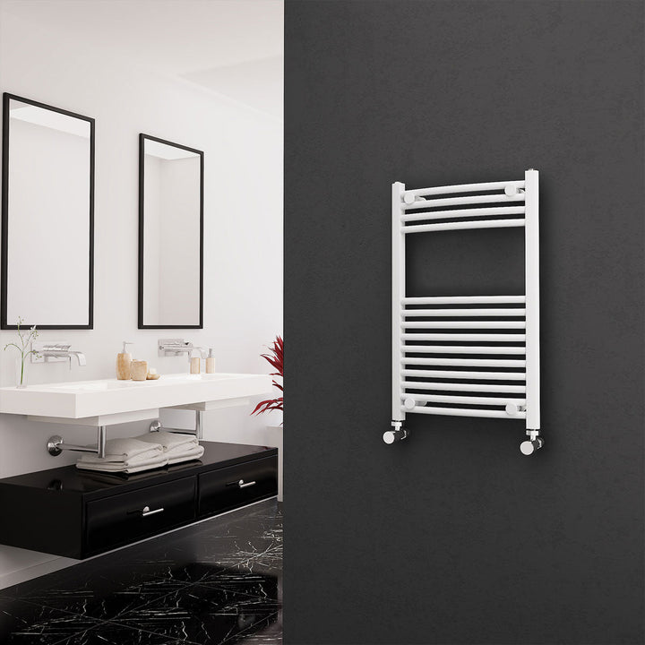Eastgate 22mm Steel White Curved Heated Towel Rails