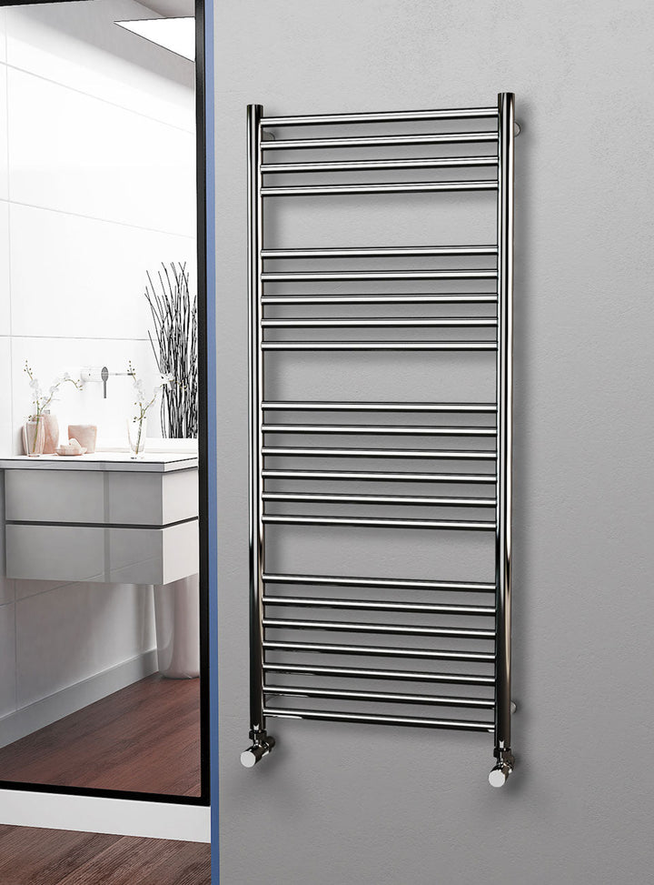 Eastgate 304 Straight Polished Stainless Steel Heated Towel Rails