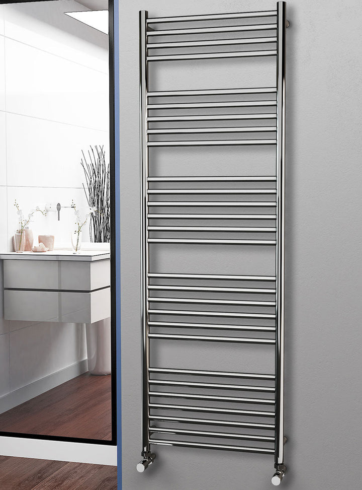 Eastgate 304 Straight Polished Stainless Steel Heated Towel Rails