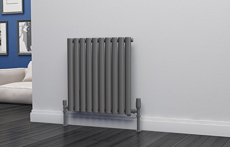 Eastgate Eclipse Steel Anthracite Single/Double Panel Horizontal Designer Radiators - Central Heating