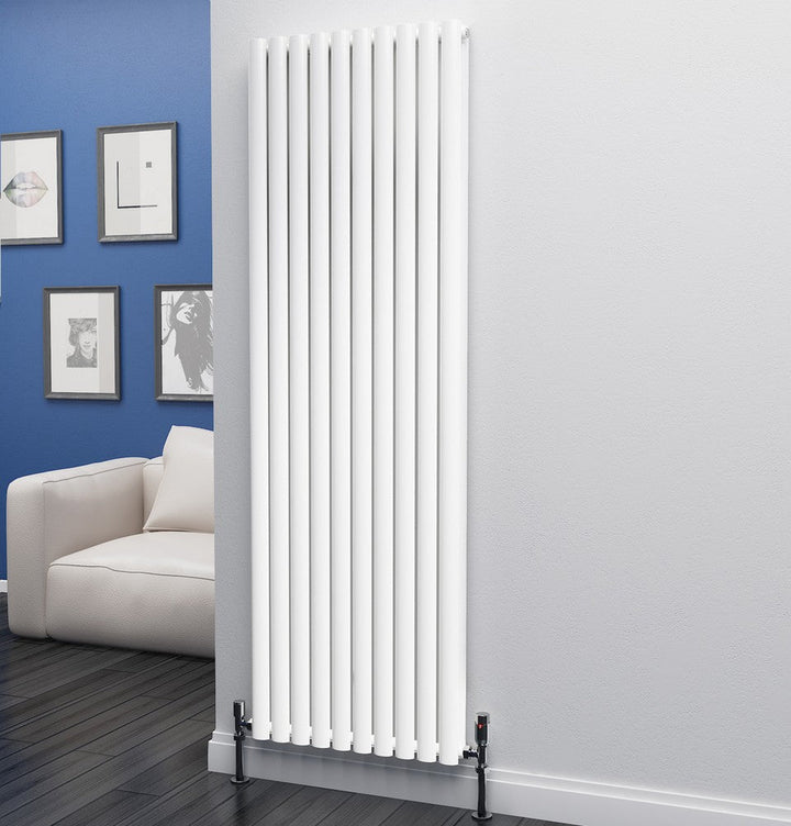 Eastgate Eclipse Steel White Single/Double Panel Vertical Designer Radiators - Central Heating