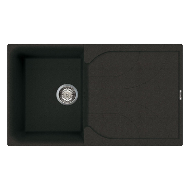 Reginox EGO 400 Single Bowl Granite Metal Kitchen Sink with Overflow Drain