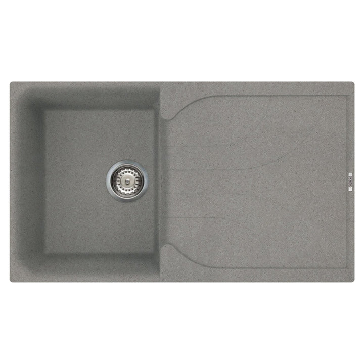 Reginox EGO 400 Single Bowl Granite Metal Kitchen Sink with Overflow Drain