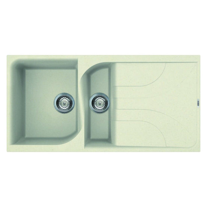 Reginox Ego 475 Granite Single and Half 1.5 Bowl Reversible Drainer Kitchen Sink