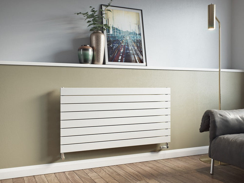 Eucotherm Mars White Single Flat Panel Horizontal Radiator