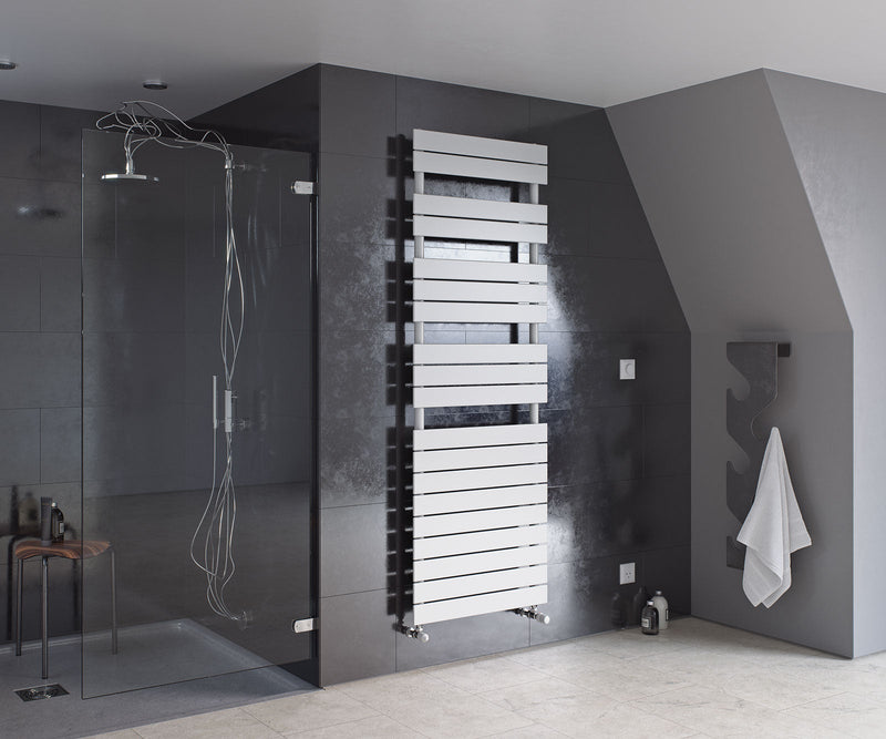 Eucotherm Mars Primus White Flat Panel Towel Rail Radiators