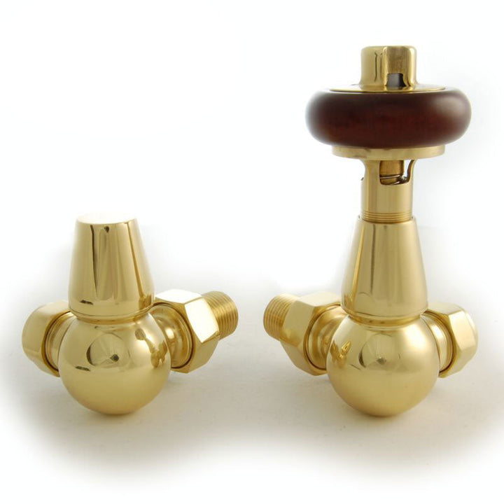 Plumbers Choice Eton Corner Brass Traditional Radiator Valve Chrome