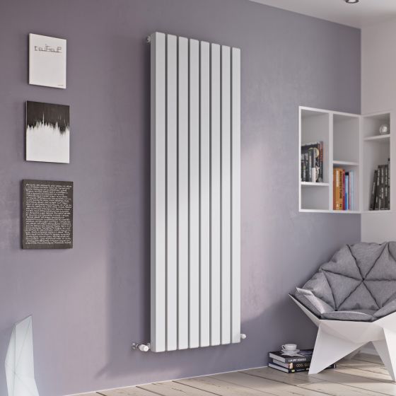 Eucotherm Supra Square Anthracite Tube Single Panel Vertical Designer Radiator