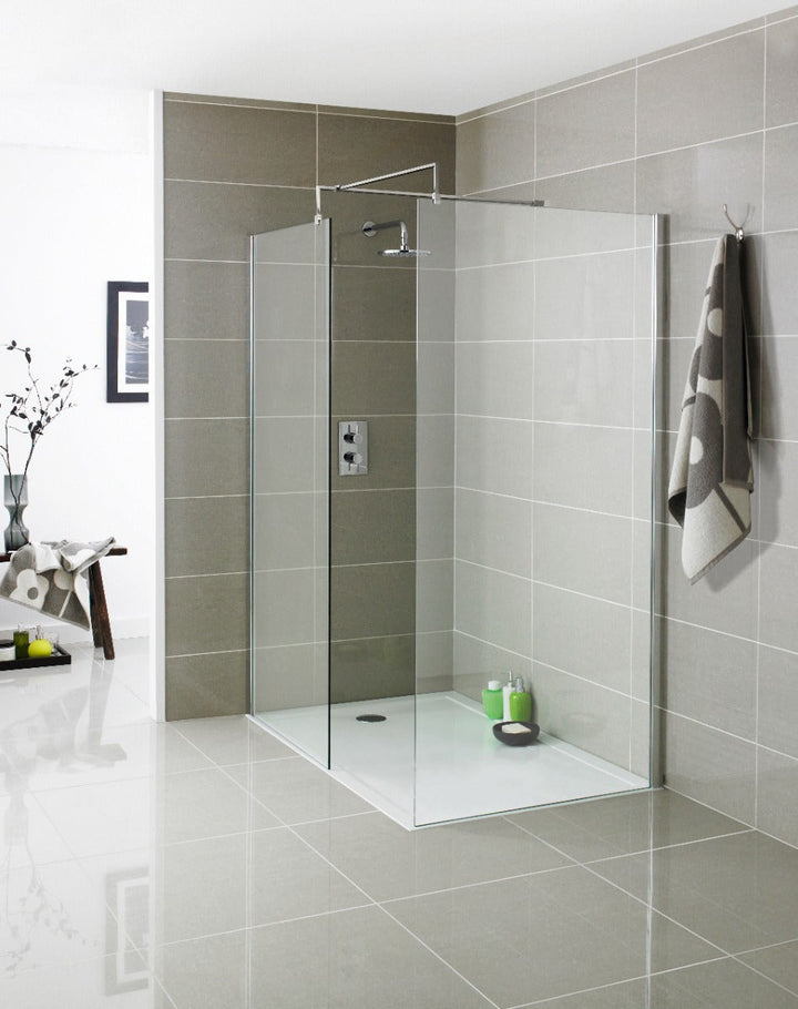 Kartell Wetroom Screen Shower Enclosure 900mm x 2000mm - 8mm Glass