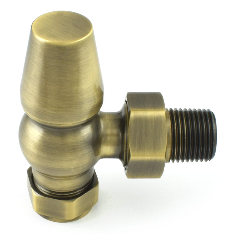 Plumbers Choice Faringdon Lock-Shield ONLY - Antique Brass (Angled)
