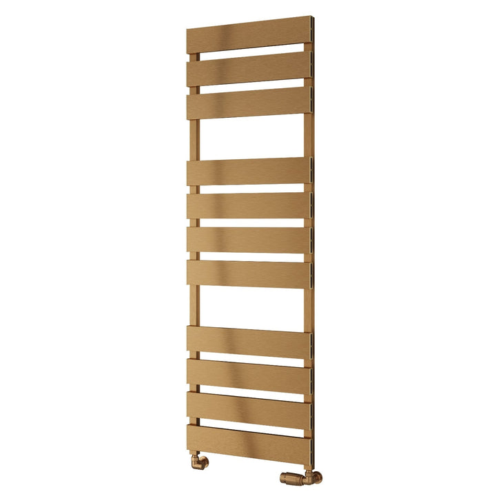 Reina Fermo Aluminium Copper Satin Heated Towel Rail Radiator