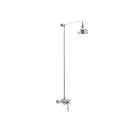 Methven Deva Georgian Traditional Exposed Shower Valve with Rigid Riser and Rose