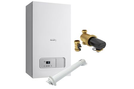 Glow-Worm Ultimate3 30kW Combi Boiler With Horizontal Flue Power Filter