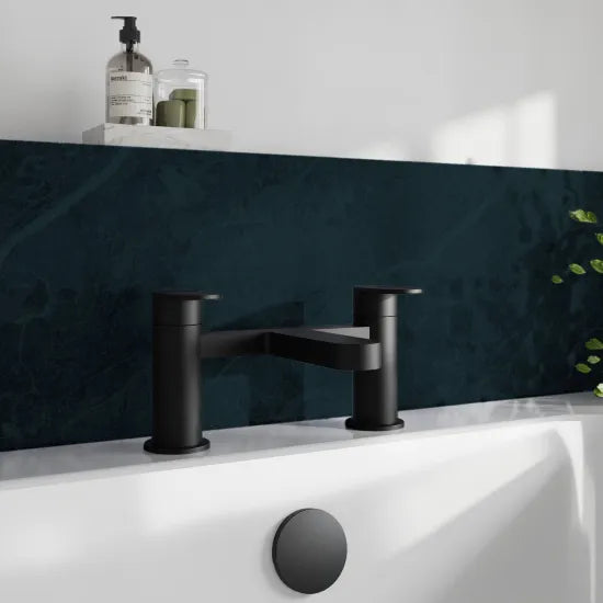 Nuie Halstatt Matt Black Bath Filler