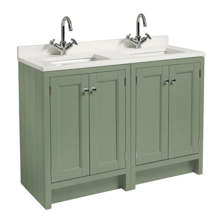 Iona Hampton 1200 Underslung Basin Vanity Unit - Matt Sage Green