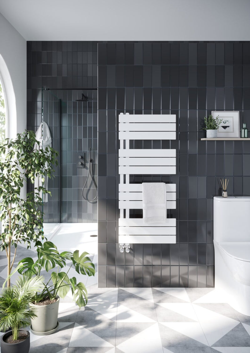 Iona Thames Towel Radiator 1640 x 600 Matte White