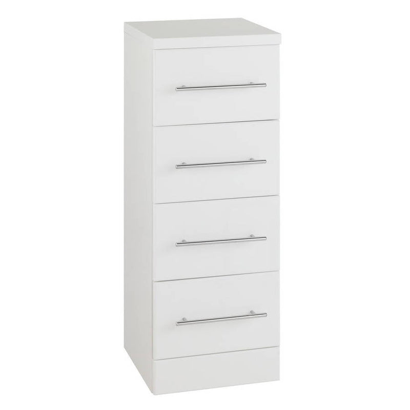 Kartell Impakt Four Drawer Storage Unit 300mm W x 300mm D - White