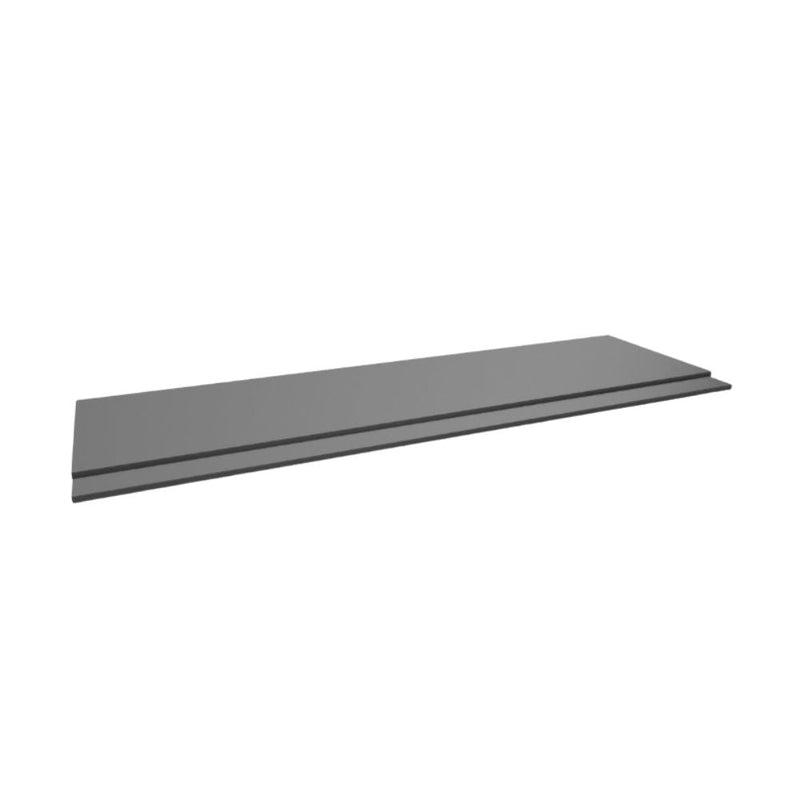 Kartell Purity 2 Piece Front Bath Panel 1800Mm Storm Grey Gloss