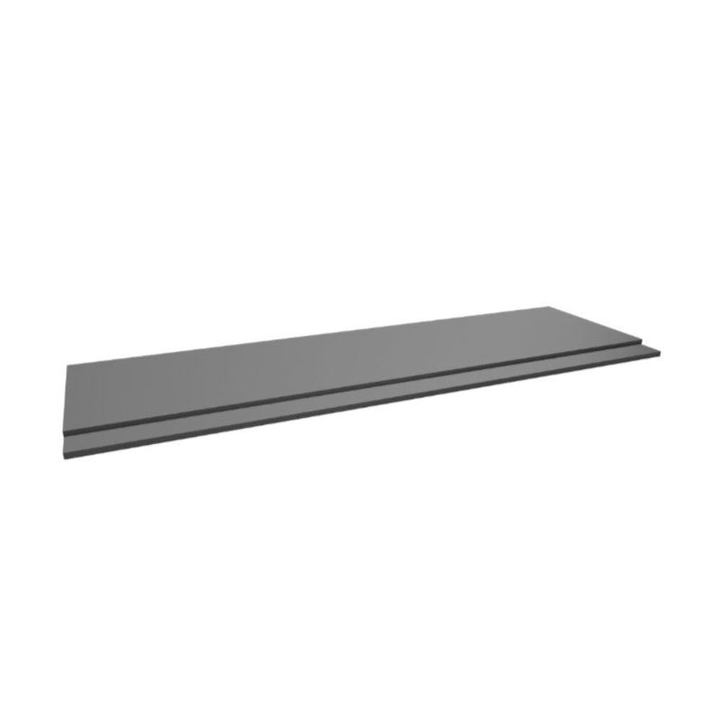 Kartell Purity 2 Piece Front Bath Panel 1700Mm Storm Grey Gloss