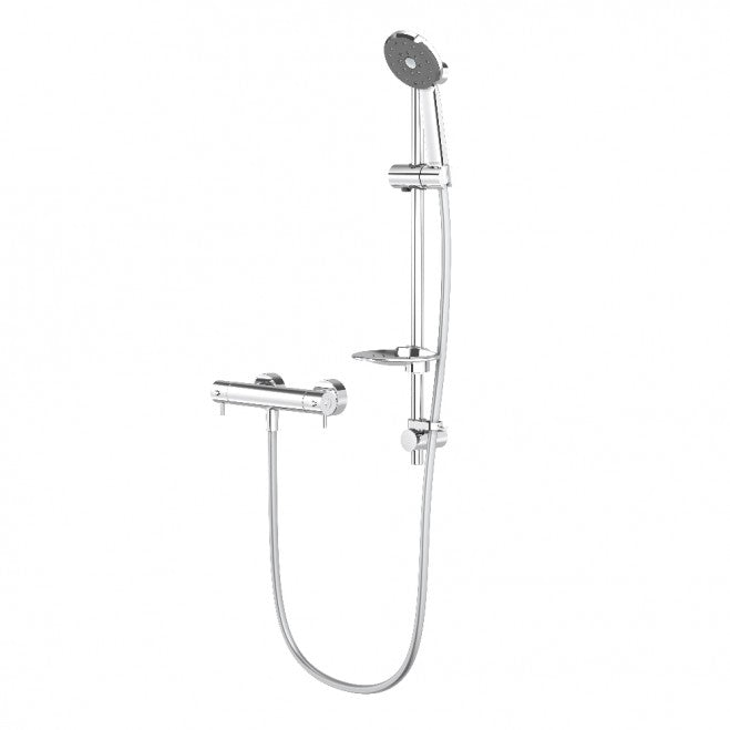 Methven Satinjet Kiri Cool To Touch Bar Shower With Diverter Chrome