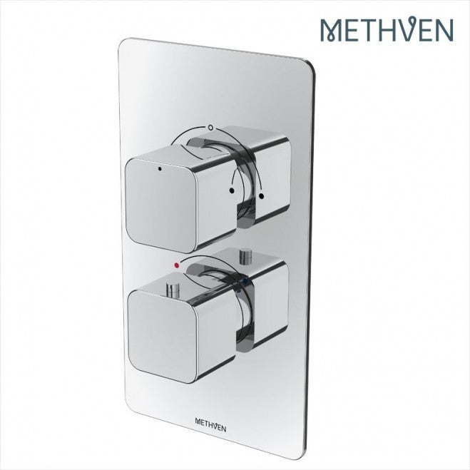 Methven Kiri 2 Outlet Concealed Thermostatic Shower Mixer Valve (Metal Plate)