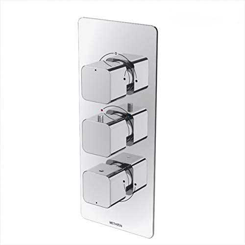Methven Kiri 3 Outlet Concealed Thermostatic Shower Mixer Valve (ABS Plate)